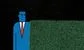 man next to hedge